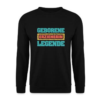 L’éducateur en tant que profession - Sweat-shirt Unisexe - noir - Devant - Alina (178cm) & Michal (187cm)