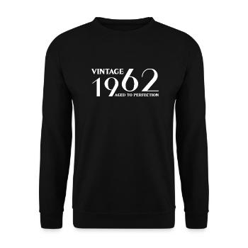 Vintage 1962 aged to perfection - Sweat-shirt Unisexe - noir - Devant - Alina (178cm) & Michal (187cm)