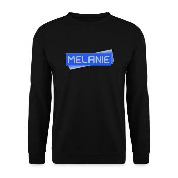 Melanie als MELANIE - Unisex Pullover - Schwarz - Vorne - Alina (178cm) & Michal (187cm)