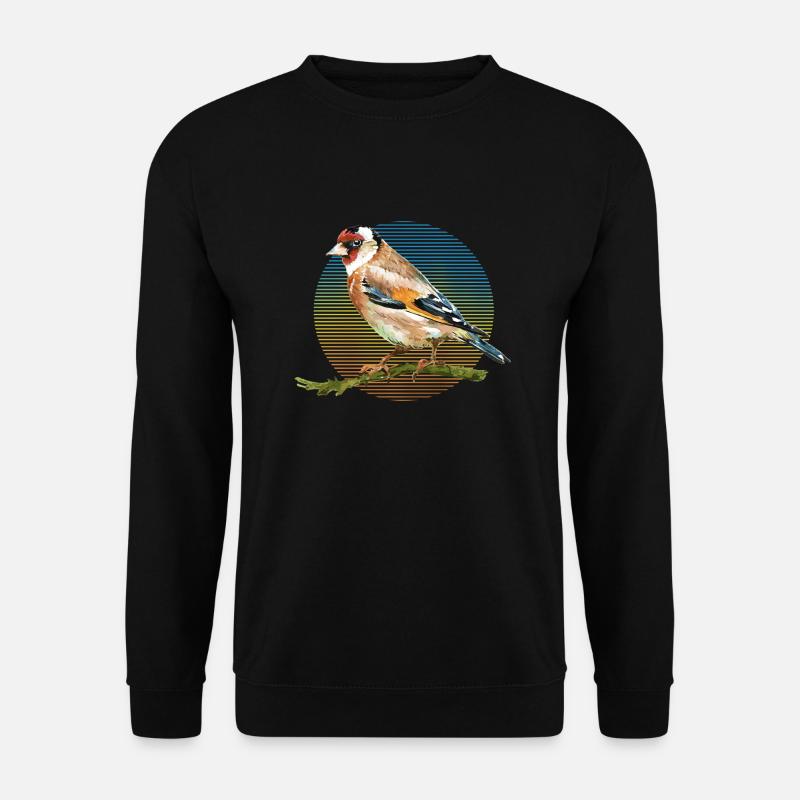 Bunter Vogel - Unisex Pullover - Schwarz
