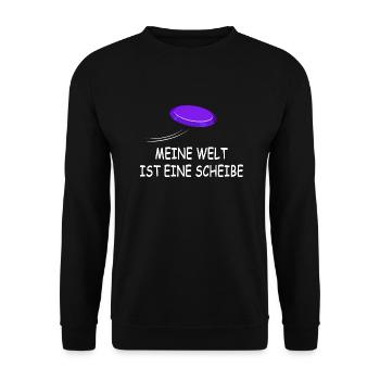 Disc Golfer Frisbee Ultimate-Frisbee Frisbee - Unisex Sweatshirt - black - Front - Alina (178cm) & Michal (187cm)