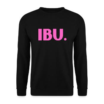 INDONET Ibu - Sweat-shirt Unisexe - noir - Devant - Alina (178cm) & Michal (187cm)