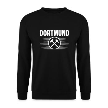 Dortmund Glueck auf - Unisex Pullover - Schwarz - Vorne - Alina (178cm) & Michal (187cm)