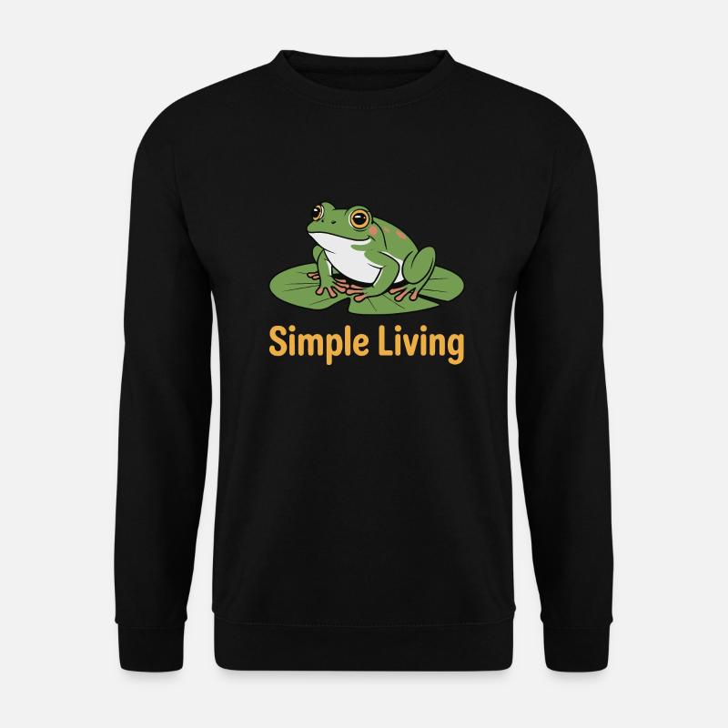 TOADS, SIMPLE LIVING - Unisex Sweatshirt - black