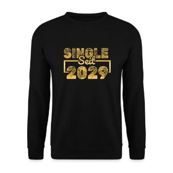 2029 - Unisex Pullover - Schwarz - Vorne - Alina (178cm) & Michal (187cm)