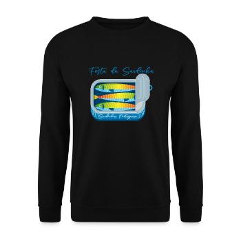 sardinhas - Sweat-shirt Unisexe - noir - Devant - Alina (178cm) & Michal (187cm)