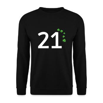 21 - Sweat-shirt Unisexe - noir - Devant - Alina (178cm) & Michal (187cm)