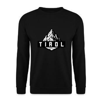Tyrol Mountain - Unisex Sweatshirt - black - Front - Alina (178cm) & Michal (187cm)