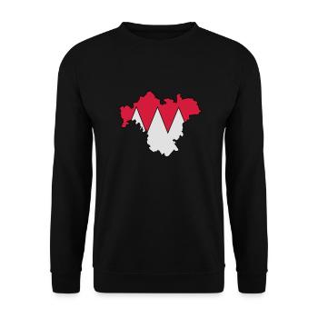 Franken - Unisex Pullover - Schwarz - Vorne - Alina (178cm) & Michal (187cm)