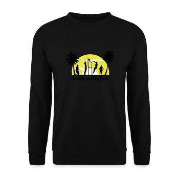 beach volleyball - Unisex Pullover - Schwarz - Vorne - Alina (178cm) & Michal (187cm)
