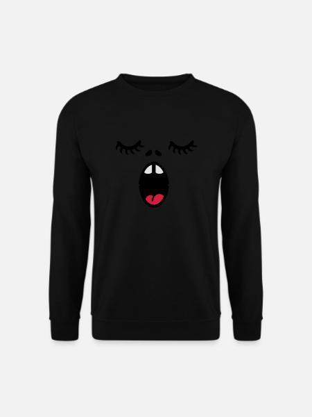 Sängergesicht / singer face (3c) - Unisex Sweatshirt - black