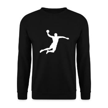 Handball joueurs Handball Club club club - Sweat-shirt Unisexe - noir - Devant - Alina (178cm) & Michal (187cm)