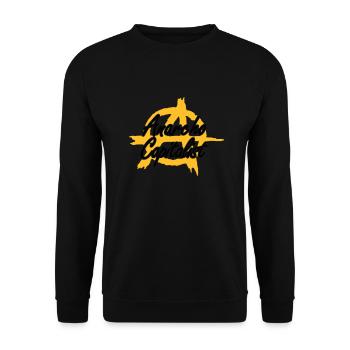 (Anarcho-) Capitalisme 2 - Sweat-shirt Unisexe - noir - Devant - Alina (178cm) & Michal (187cm)