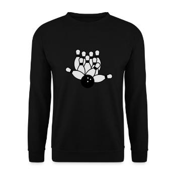 bowling - Unisex Pullover - Schwarz - Vorne - Alina (178cm) & Michal (187cm)