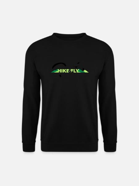 Hike Fly - Unisex Pullover - Schwarz