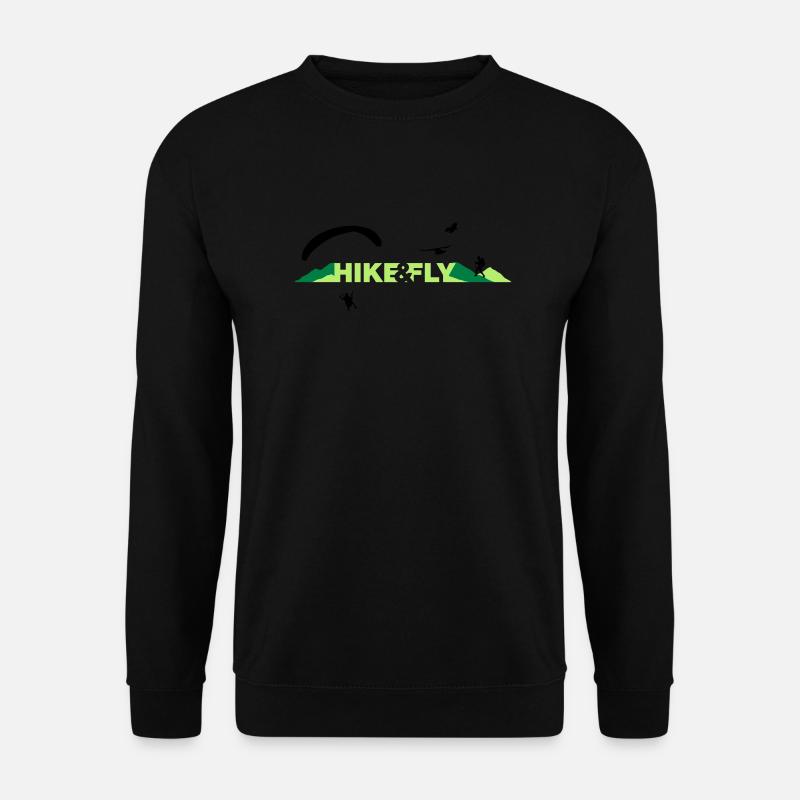 Hike Fly - Unisex Pullover - Schwarz