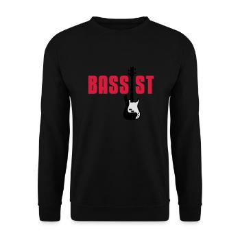 bassist - Unisex Sweatshirt - black - Front - Alina (178cm) & Michal (187cm)