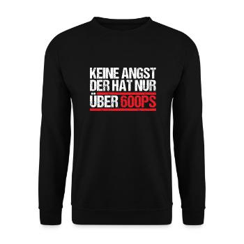 Auto - Nur über 600PS - Unisex Pullover - Schwarz - Vorne - Alina (178cm) & Michal (187cm)
