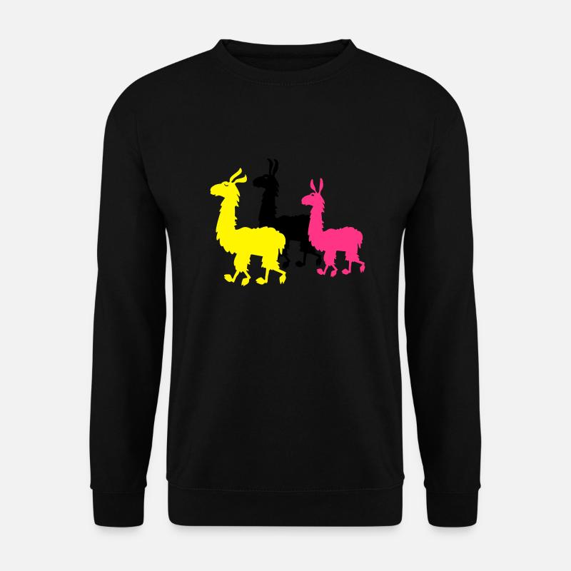 M- Lamas - Unisex Pullover - Schwarz