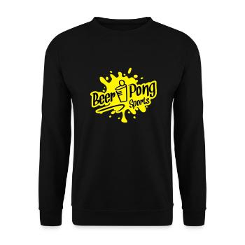 beer pong sports - Unisex Pullover - Schwarz - Vorne - Alina (178cm) & Michal (187cm)