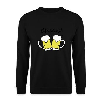 Beer, Cheers! - Unisex Sweatshirt - black - Front - Alina (178cm) & Michal (187cm)