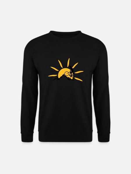 Sport - Berge Radfahrer - Unisex Pullover - Schwarz