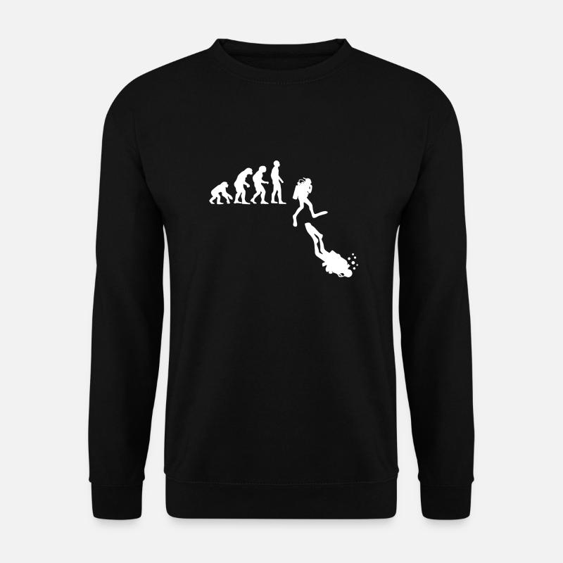 Evolution de la plongée sous-marine - Sweat-shirt Unisexe - noir