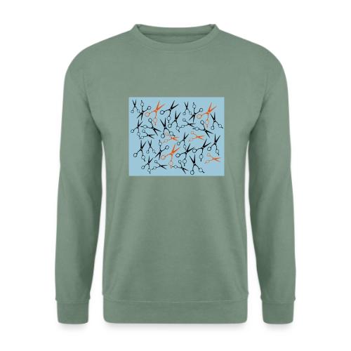 Scherenmaske Schwarzer Hintergrund - Unisex Pullover