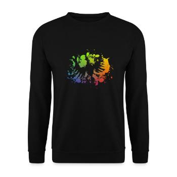 Schützenfest - Bird - Unisex Sweatshirt - black - Front - Alina (178cm) & Michal (187cm)