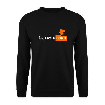 Impression 3D première couche - Sweat-shirt Unisexe - noir - Devant - Alina (178cm) & Michal (187cm)