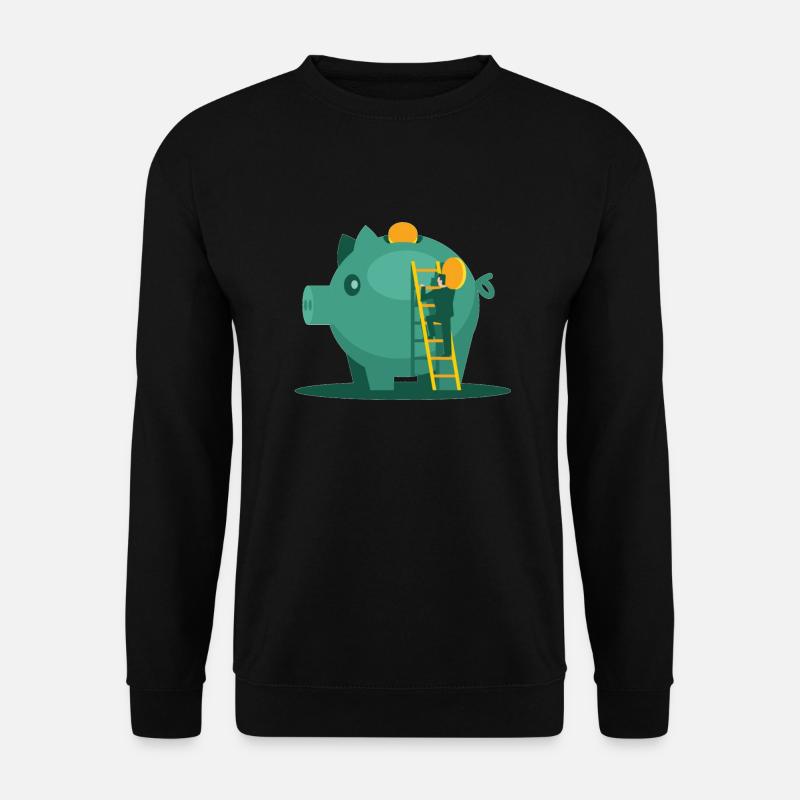 Sparschwein - Unisex Pullover - Schwarz