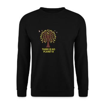 no planet b - Unisex Pullover - Schwarz - Vorne - Alina (178cm) & Michal (187cm)