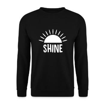 Sun Shine - Unisex Sweatshirt - black - Front - Alina (178cm) & Michal (187cm)