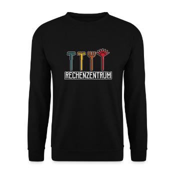 Garten Rechenzentrum - Unisex Pullover - Schwarz - Vorne - Alina (178cm) & Michal (187cm)