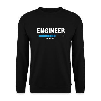 Engineer Ingénieur Cadeau Humour Personnalisé - Sweat-shirt Unisexe - noir - Devant - Alina (178cm) & Michal (187cm)