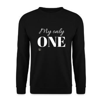 My only ONE by BV - Unisex Pullover - Schwarz - Vorne - Alina (178cm) & Michal (187cm)