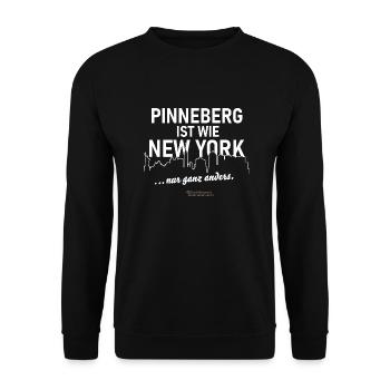 Pinneberg - Unisex Pullover - Schwarz - Vorne - Alina (178cm) & Michal (187cm)