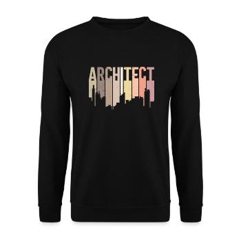 Architecte - Sweat-shirt Unisexe - noir - Devant - Alina (178cm) & Michal (187cm)