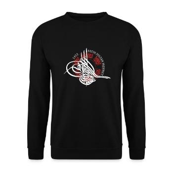Fatih Sultan Mehmet - Unisex Sweatshirt - black - Front - Alina (178cm) & Michal (187cm)