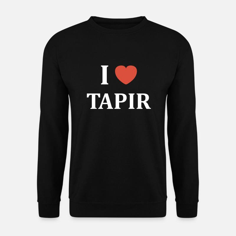 i love Tapir - Sweat-shirt Unisexe - noir