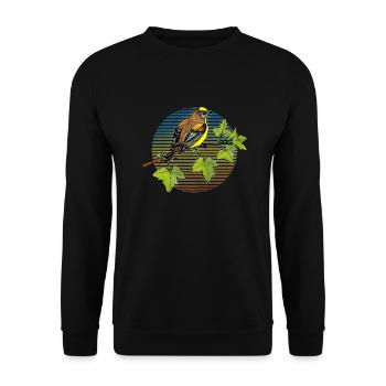 Oiseau - Sweat-shirt Unisexe - noir - Devant - Alina (178cm) & Michal (187cm)