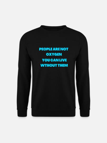 funny introvert saying - Unisex Sweatshirt - black