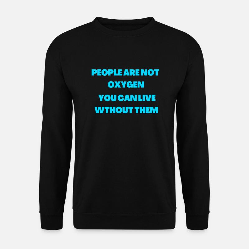 funny introvert saying - Unisex Sweatshirt - black