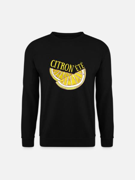 citron été - Sweat-shirt Unisexe - noir