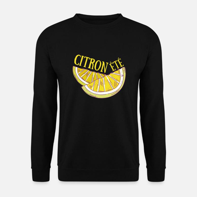 citron été - Sweat-shirt Unisexe - noir