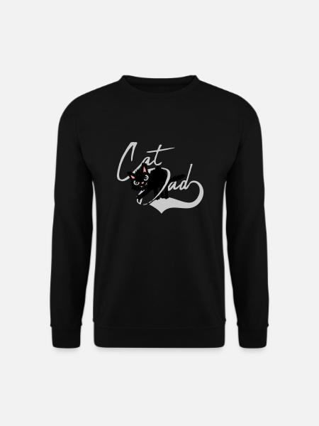 Cat Dad cool Design - Unisex Sweatshirt - black