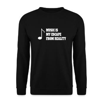 Musiklehrer Spruch Musizieren Musik Music Musiker - Unisex Pullover - Schwarz - Vorne - Alina (178cm) & Michal (187cm)