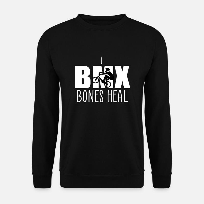 Knochen heilen bmx - Unisex Pullover - Schwarz