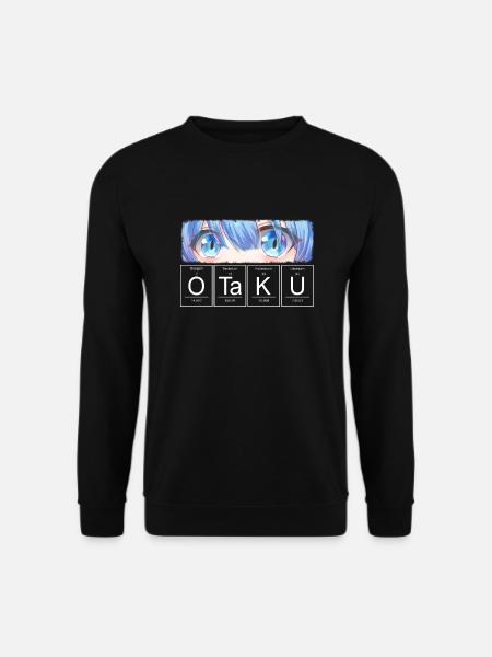 Otaku Anime Augen Chemisches Element - Unisex Pullover - Schwarz