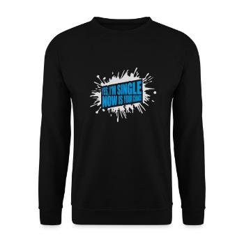 single now your chance - Unisex Pullover - Schwarz - Vorne - Alina (178cm) & Michal (187cm)